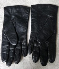 Vintage Wilson Leather Gloves Womens M Polyester Lined Winter 7.25 Around Thumb