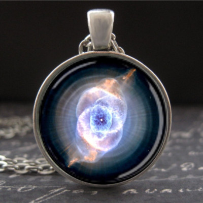 Cats Eye Nebula Necklace Heavenly Body Celestial Pendant Space Astronomy Jewelry