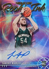 2021-22 Panini NBA Hoops Rookie Ink #20: Sandro Mamukelashvili Base