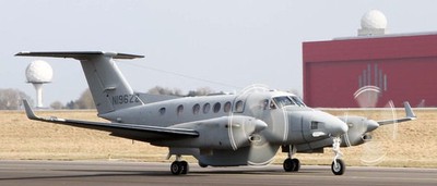 Beech Super King Air 300 Civil Utility Aircraft Wood Model Large Free Shipping