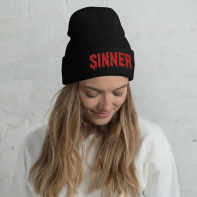 Sinner Cuffed Beanie Streetwear Fashion