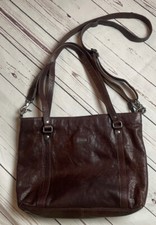 Spikes And Sparrow Leather Handbag Crossbody Shoulder Tote Man Woman Purse Euc