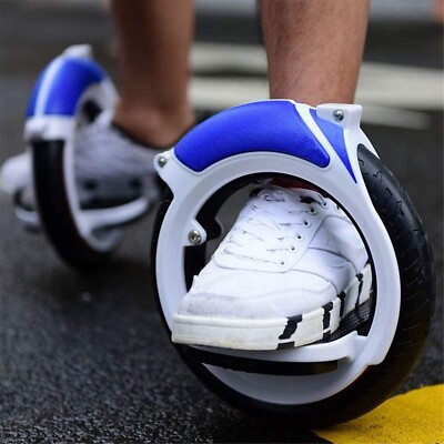Orbit Wheel Skateboard 2 Wheels Pedal Boardless Skate Board Blue, Easy to Carry