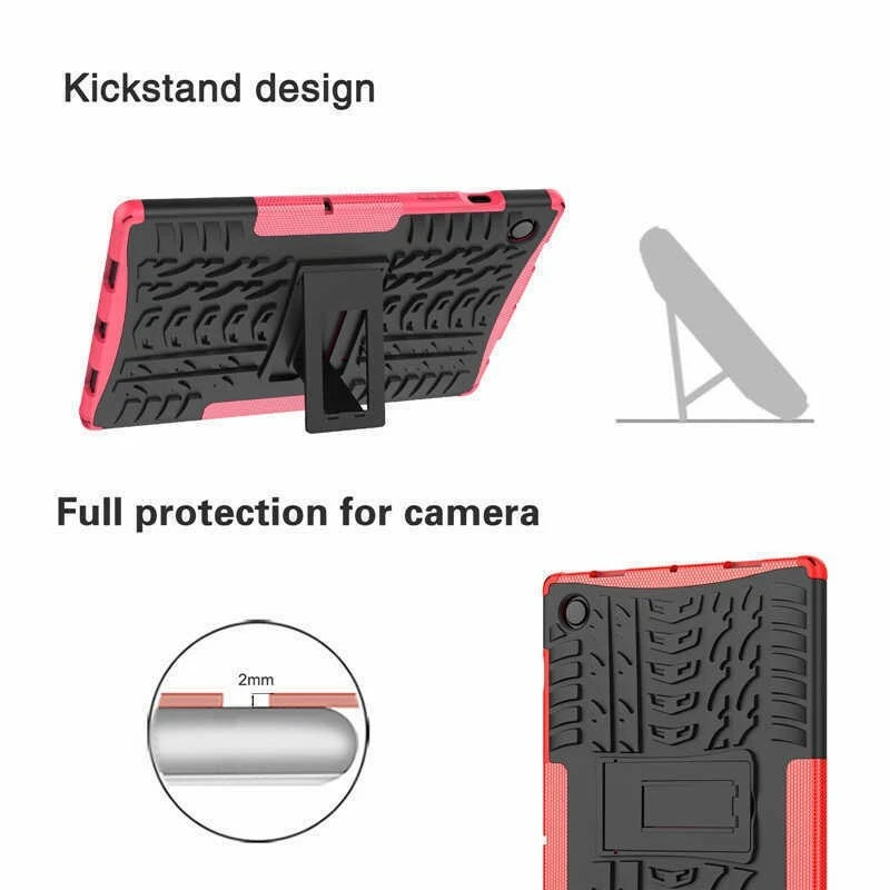 For Samsung Galaxy Tab A9 Plus A8 A7 Lite Shockproof Heavy Duty Stand Case Cover - Image 4 of 4