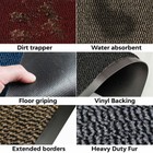 Large Heavy Duty Non Slip Rubber Back Door Mat Barrier Hallway Kitchen Floor Rug