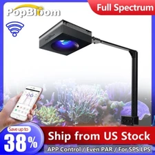PopBloom Saltwater Aquarium Led Light Full Spectrum for Reef Coral SPS/LPS Tank