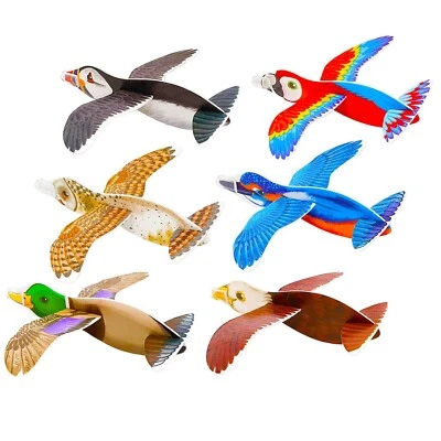 Birds Flying Glider Toys for Children. Kids Toys Party Bag Fillers- 24 Pack