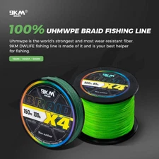 9KM Braided Fishing Line 4X Strands 12~30lbs PE Line 300m Fishing Accessories