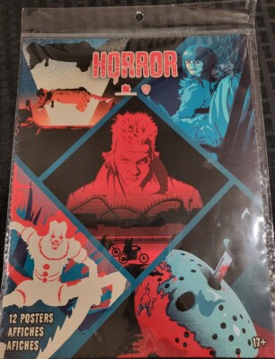 12 Horror Mini Poster Set Trend Posters Sealed