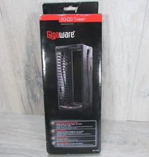 GigaWare 20 Disc CD Storage Tower Organizer Rack Black