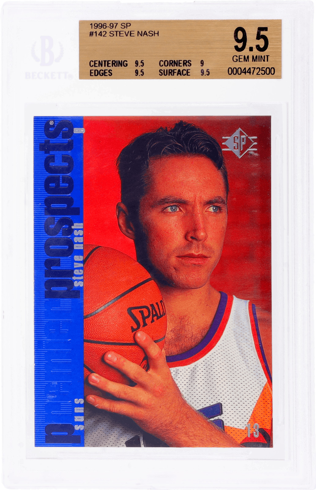 1996 SP Steve Nash #142 BGS 9.5 Rookie RC
