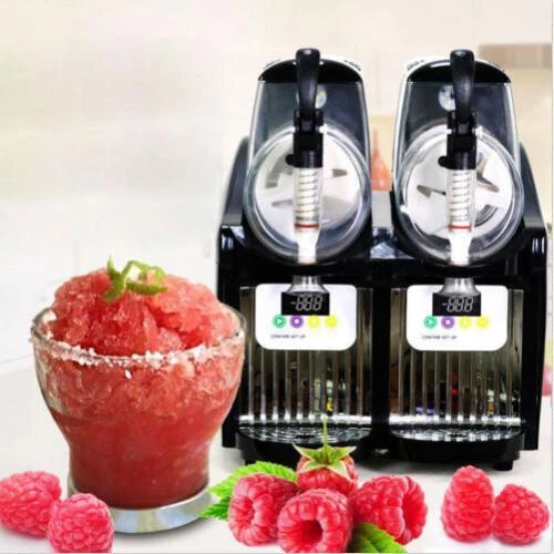 5L New 2 Tank Frozen Drink Slush Slushy Making Machine Juice Smoothie Maker