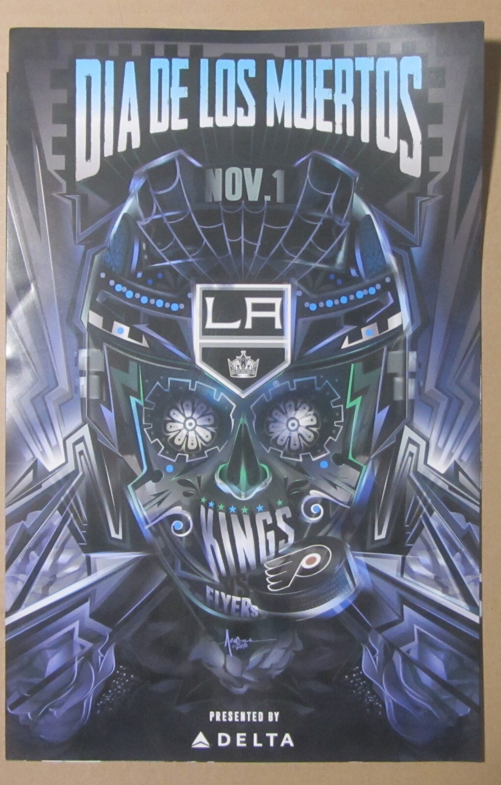 Los Angeles Kings Hockey Dia De Los Muertos Mini Poster 11