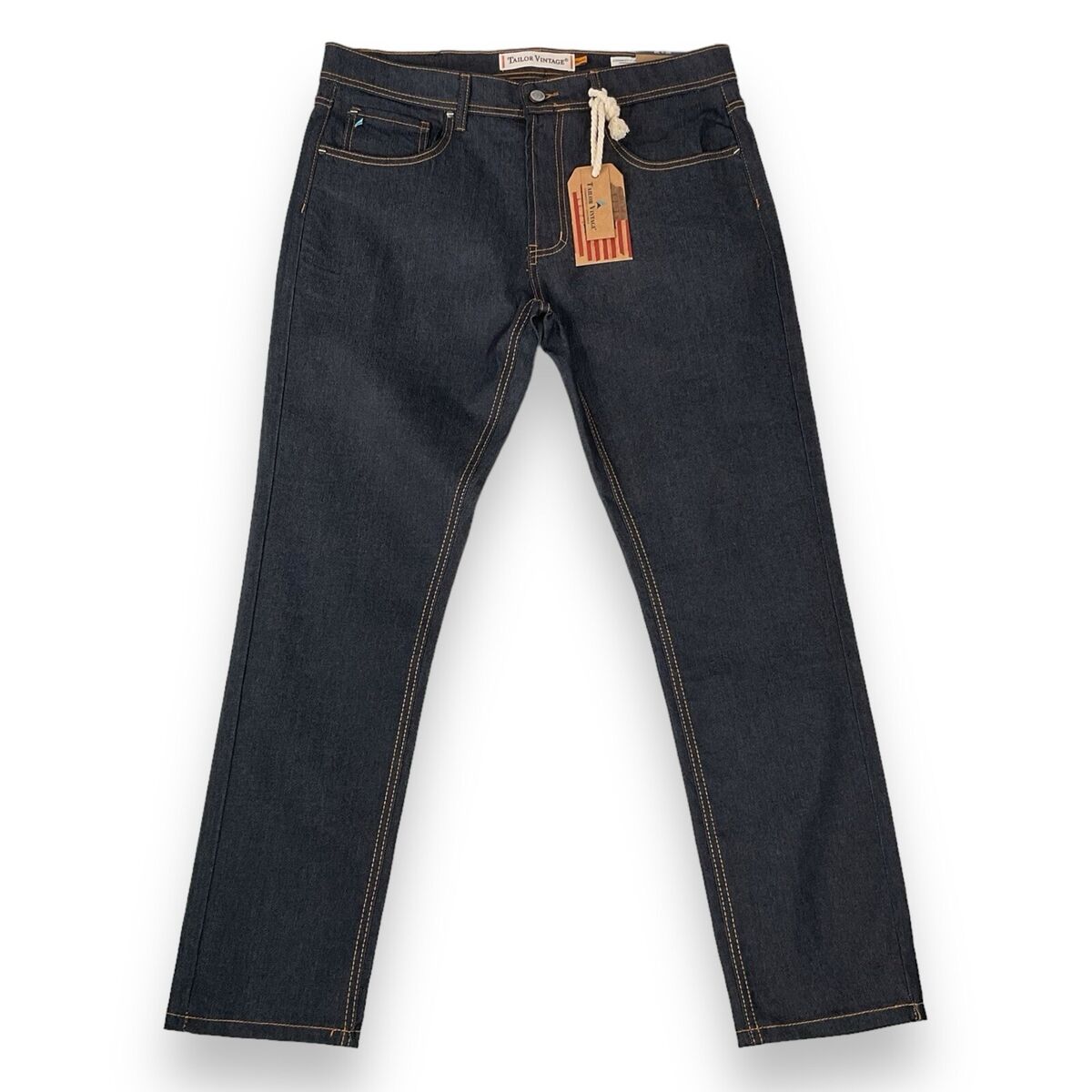Tailor Vintage Jeans Men 36x30 Blue Canaan Slim Fit Straight Tailor Vintage Jeans Men 36x30 Blue Canaan Slim Fit Straight