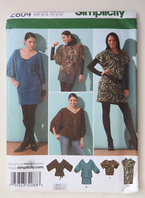 Simplicity 2804 Schnittmuster Strick Minikleid oder Top Gr. 4-12 UNGESCHNITTEN UNBENUTZT FF