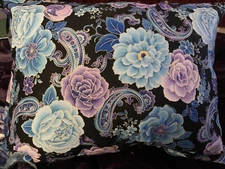 Timeless Treasures Metallic Utopia Floral Custom Print Pillow