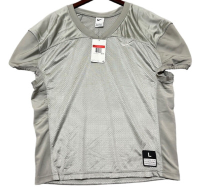 NIKE Vapor Varsity Football Practice Jersey Men's Large 908729-057 Gray