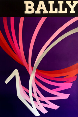 Bally Shoes Creative Lines Original Vintage Wall Art Home Decor