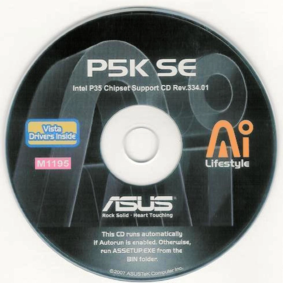 ASUS P5K SE LGA Motherboard Drivers Installation Disk M1195 | EBay