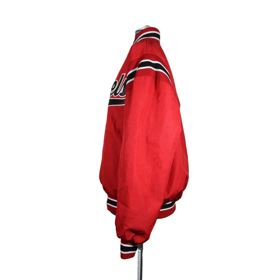 Victory Custom Athletic Hombre Snap Frontal Vellón Forrado Béisbol Chaqueta Universitaria M Foto 2 de 4