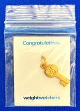 Weight Watchers WW Life Achievement Award Reward Gold Key Charm-Brand New