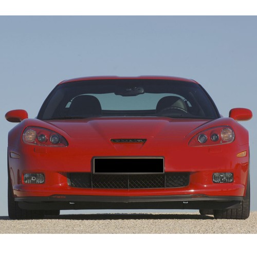 For Corvette C6 Z06 2005-13 ZR Style Carbon Black Front Bumper Splitter Lip Kit - Picture 3 of 13