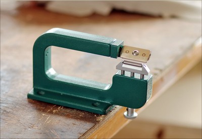 Macchina Manuale Per Scarnire Pelle 35mm - Skiver Per Cuoio E Pellami, Pialla A Mano Per Conciato E Morbido - 2