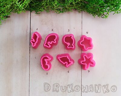 Sweet Sea Ocean Creatures Animals Polymer Clay Cutter Craft Art