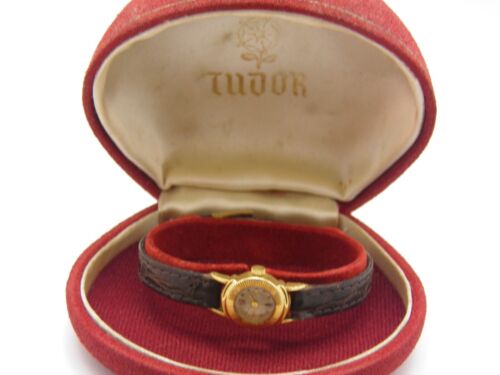 Vintage 18ct Gold ROLEX Tudor Dress Watch c1950s Serviced Boxed Valued at 2,450