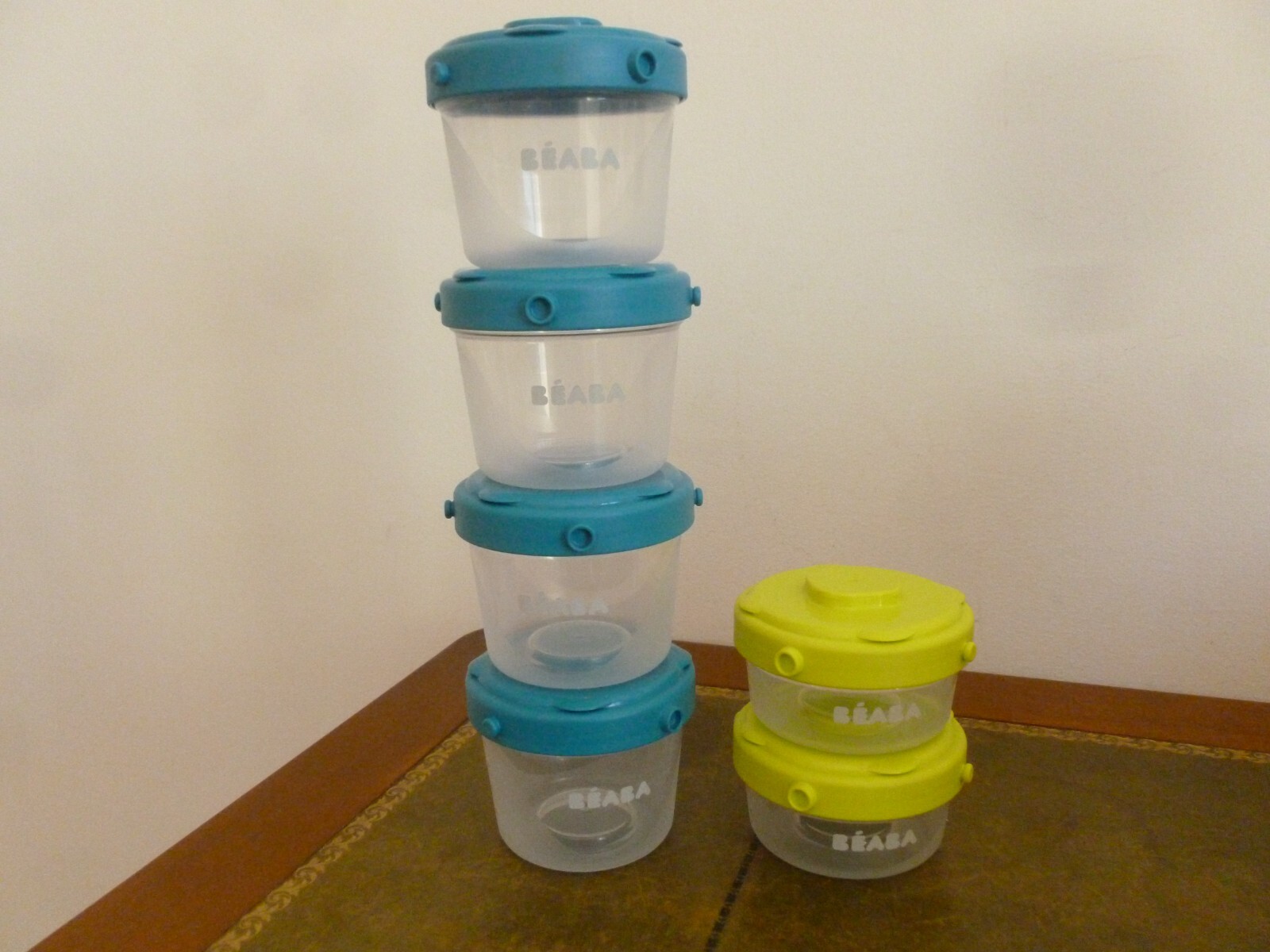 Boites Beaba repas 120 ml et 60 ml, parfaits petits pots nomades pour les sorties au parc de bébé