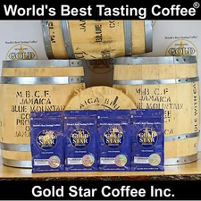 World's Best Tasting Coffee from Gold Star - 4 lb Jamaica Jamaican Blue Mountain