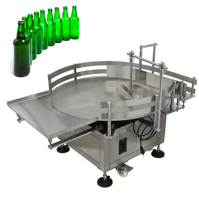 31.5in Dia. Desktop Automatic Bottle Accumulator Round Bottle Organizer 110V