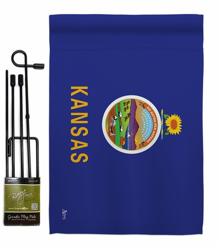 Kansas Garden Flag Americana States Decorative Small Gift Yard House Banner - Picture 7 of 19