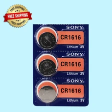 Sony CR1616 Lithium 3V Watch Battery (Exp 10/2031)  3Pc