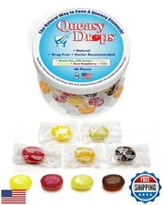 Three Lollies Queasy Drops- Supports Motion Sickness Relief. Also Pregnancy a