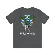 Outlaw Surf Skeleton Sittin Pretty T-Shirt