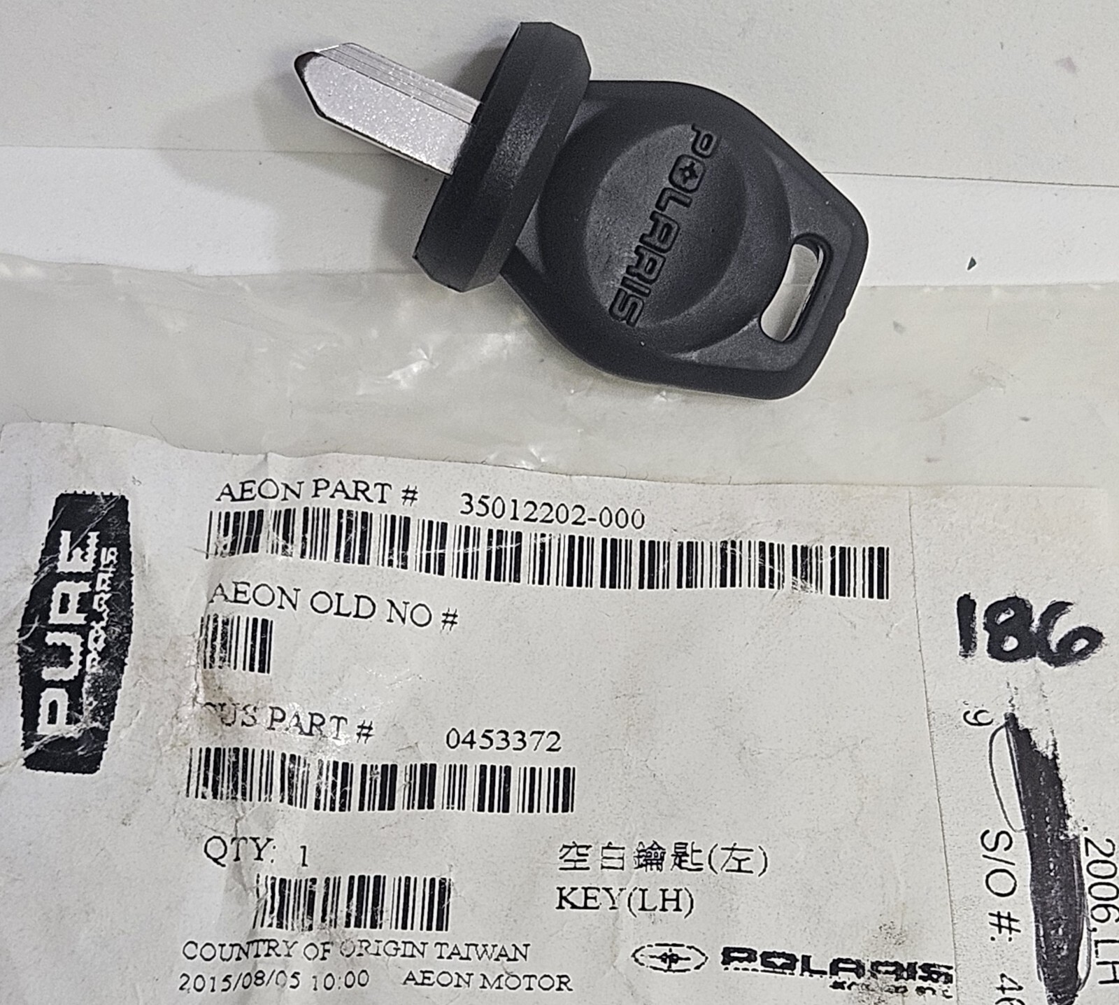 Genuine OEM Polaris Left Hand Key Blank 0453372 for sale online | eBay