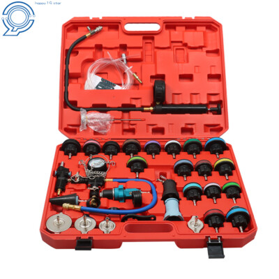 #ad #ad Universal 33Pcs Radiator Pressure Tester Cooling System Vacuum Type Purge Kit $61.61