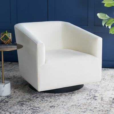 SAFAVIEH Birdie Accent Chair | Creme |