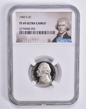 PF69 UCAM 1983-S Jefferson Nickel NGC Graded Special Label