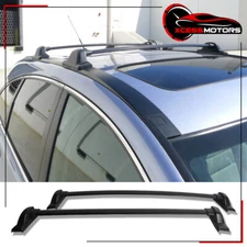Fits 07-11 Honda CRV CR-V OE Style Top Roof Rack Cross Bar Luggage Carrier Black