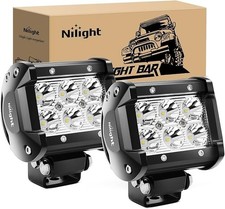 Nilight Led Pods 2Pcs 18W 1260Lm Flood Led Off Road Lights Super Brigh