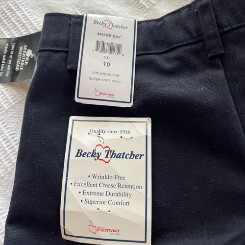 Pantalones Cortos Becky Thatcher Ropa de Anciano Niña Talla 8 Azul Marino Uniforme Escolar Nuevo con Etiquetas - Imagen 6 de 7