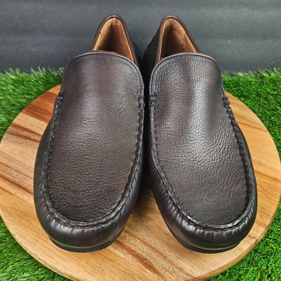 Allen Edmonds Men’s Santiago Brown Leather Slip On Loafers Size 10 Allen Edmonds Santiago Leather Driving Loafer Brown (7172  main image 4