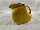 Vintage 1980's Fiestaware Yellow Large Disc Pitcher 67 oz 7" Tall