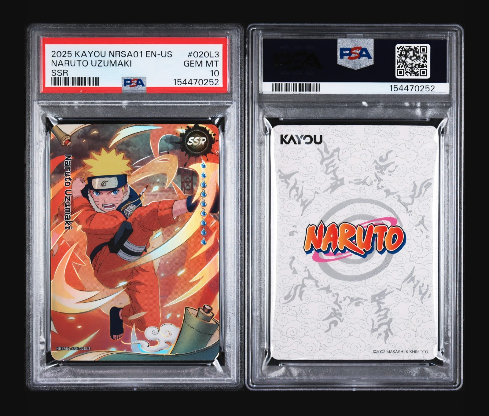 🌟 2025 KAYOU NARUTO UZUMAKI SSR  #020L3 HEAVEN SCROLL ENGLISH PSA 10 🌟 view 3
