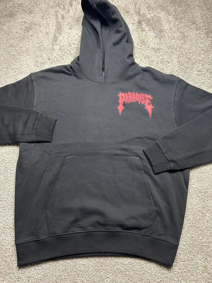 NUEVO Jordan Craig Suéter Para Hombres XL Negro Sudadera con Capucha Sudadera Paradise Legacy AUTÉNTICO Foto 2 de 4