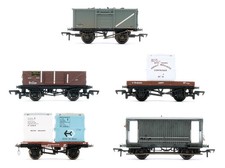 BACHMANN SPUR "OO" SCHWADER MIT 5 VERSCHIEDENEN 1X BREMSWAGEN & 4X WAGGONS