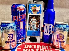 Detroit Tigers Sports Sealed Collectibles. Various Cans And Retro Cards. ￼
