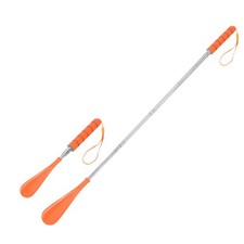 Shoe Horn 11.8"-28" Long Handle Retractable Telescopic Shoehorn, Orange